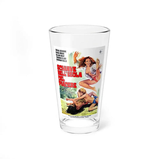 THE BOD SQUAD (VIRGINS OF THE SEVEN SEAS) ITALAN 1974 Movie Poster - Pint Glass 16oz 16oz - Go Mug Yourself