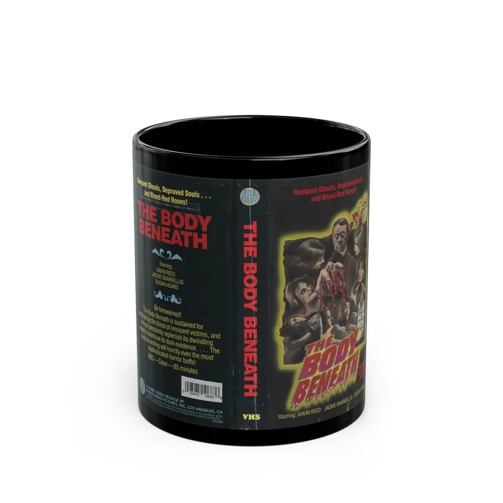 THE BODY BENEATH (VHS COVER) - Black Coffee Mug-11oz-Go Mug Yourself