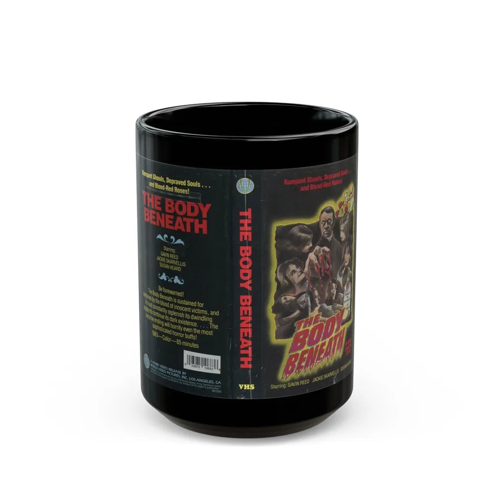 THE BODY BENEATH (VHS COVER) - Black Coffee Mug-15oz-Go Mug Yourself