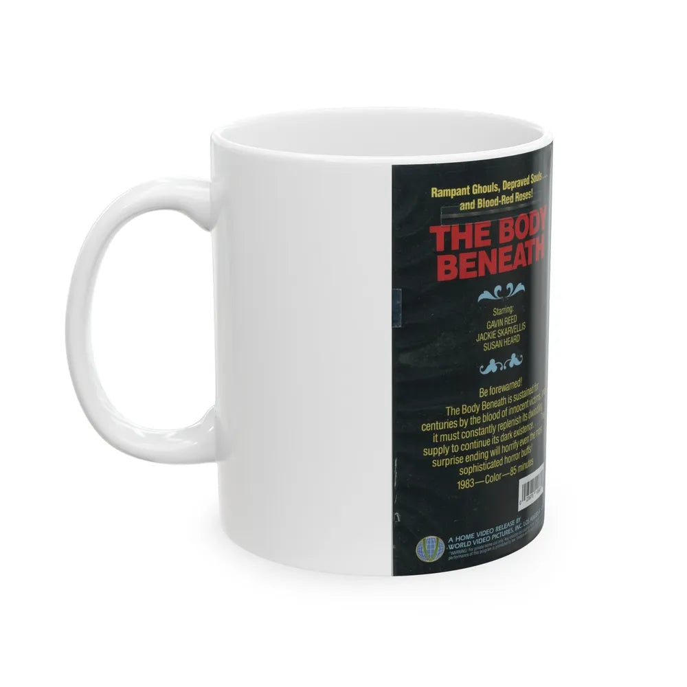 THE BODY BENEATH (VHS COVER) - White Coffee Mug-Go Mug Yourself