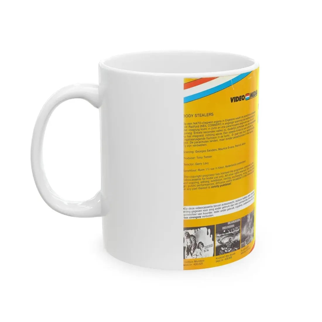 THE BODY STEALERS (VHS COVER) - White Coffee Mug - Go Mug Yourself