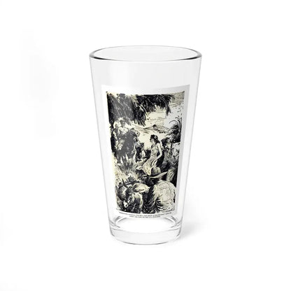 The Bomb At Mon Repos, Blue Book Magazine, May 1941 (Magazine Illustration) Pint Glass 16oz 16oz - Go Mug Yourself