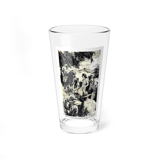 The Bomb At Mon Repos, Blue Book Magazine, May 1941 (Magazine Illustration) Pint Glass 16oz 16oz - Go Mug Yourself