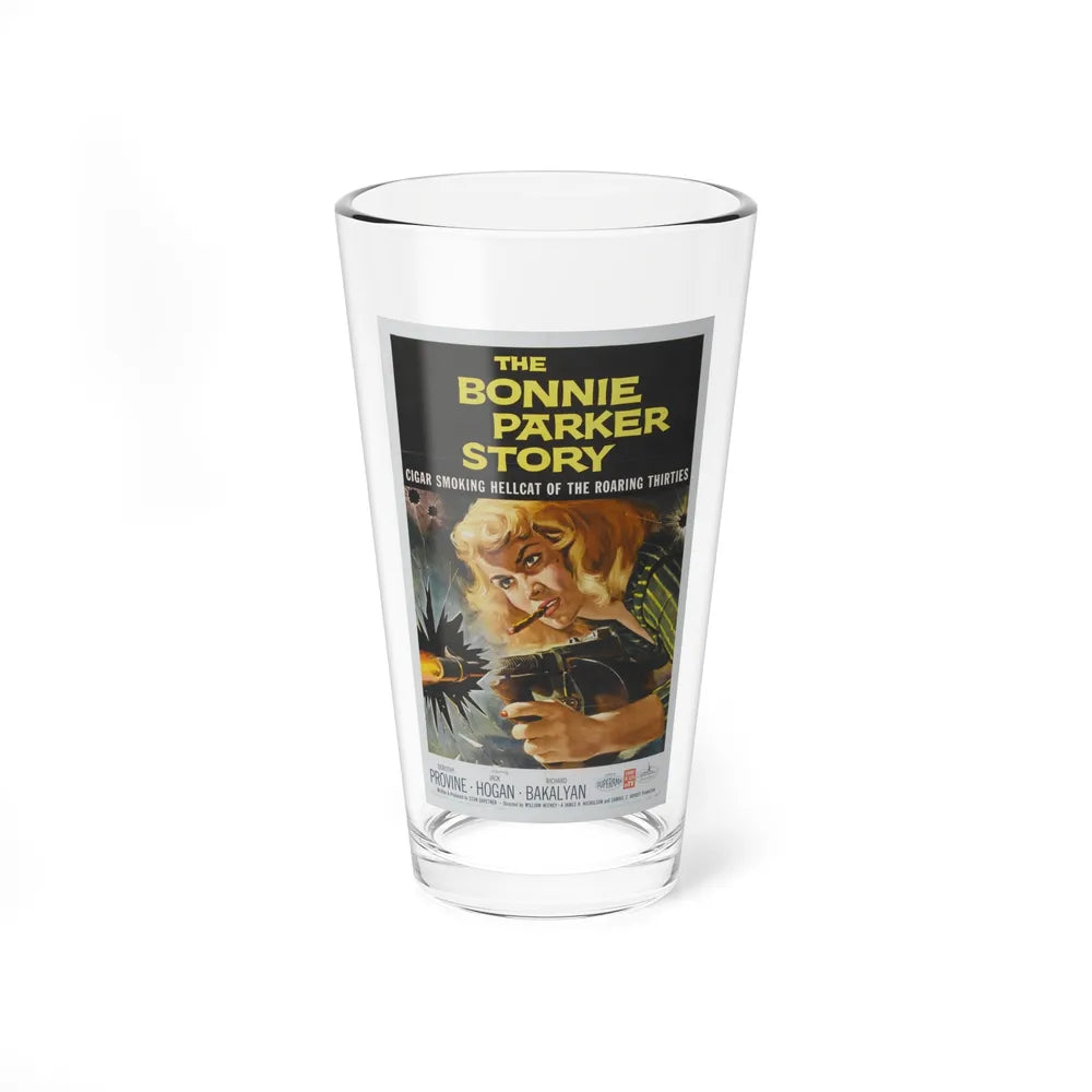 THE BONNIE PARKER STORY 1958 Movie Poster - Pint Glass 16oz-16oz-Go Mug Yourself