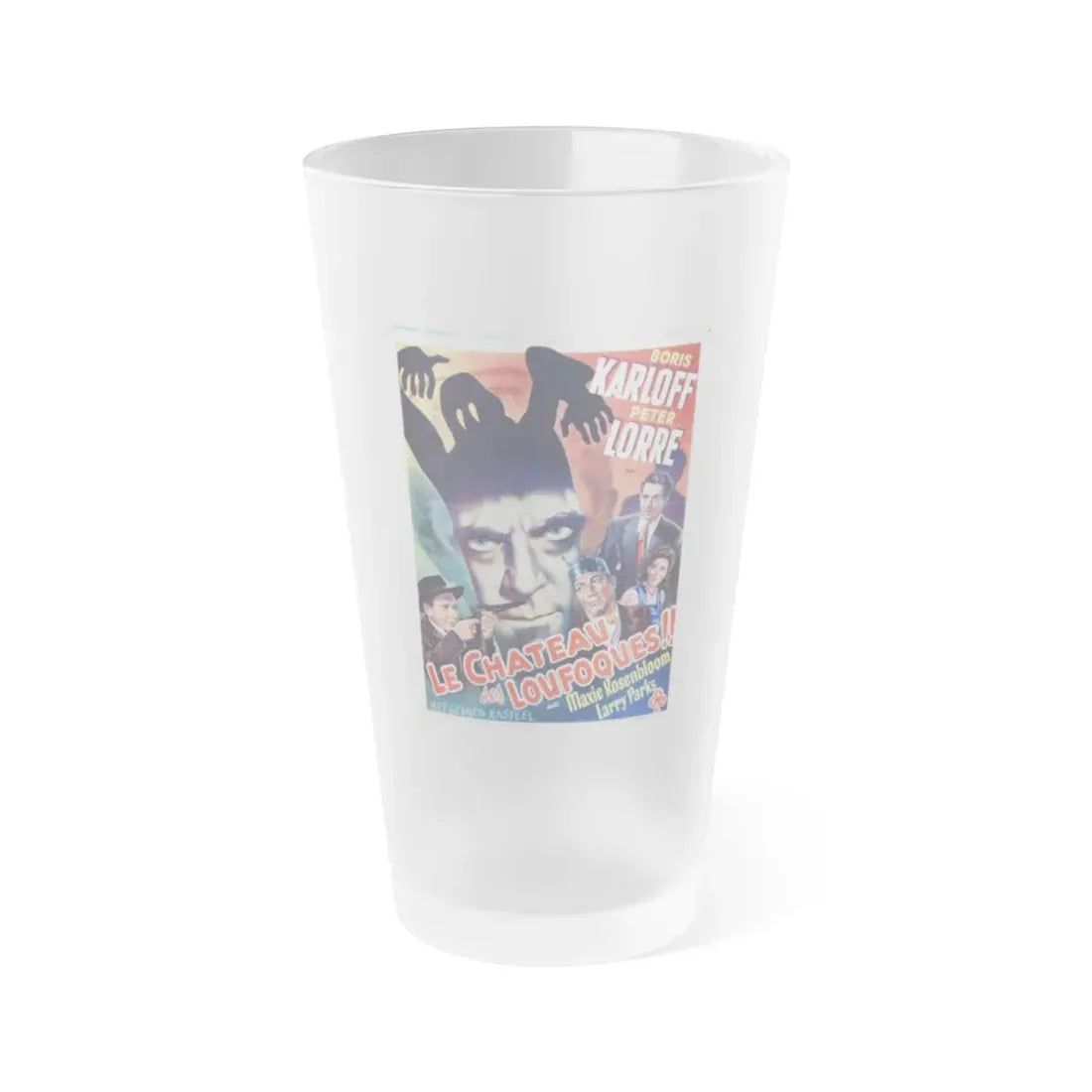 THE BOOGIE MAN WILL GET YOU (BELGIAN) 1942 Movie Poster - Frosted Pint Glass 16oz Default Title - Go Mug Yourself