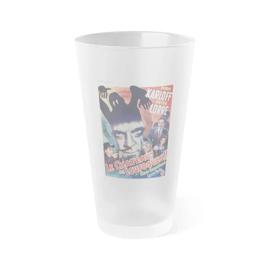 THE BOOGIE MAN WILL GET YOU (BELGIAN) 1942 Movie Poster - Frosted Pint Glass 16oz Default Title - Go Mug Yourself