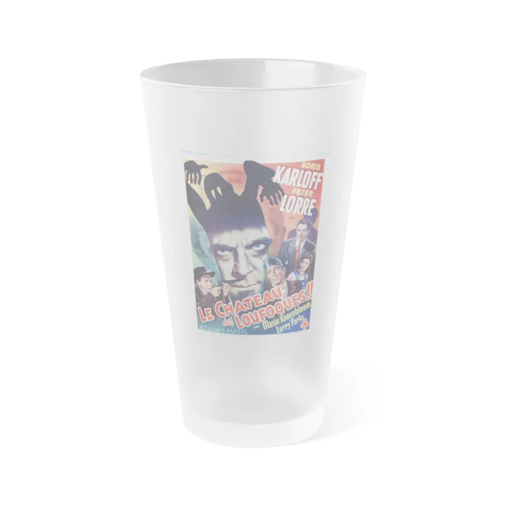 THE BOOGIE MAN WILL GET YOU (BELGIAN) 1942 Movie Poster - Frosted Pint Glass 16oz-Go Mug Yourself