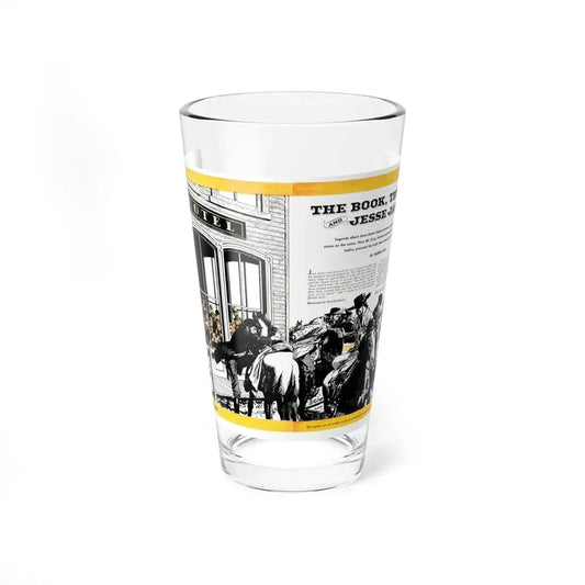 The Book, The Gun Jesse James, True Magazine, July 1949 (Magazine Illustration) Pint Glass 16oz 16oz - Go Mug Yourself