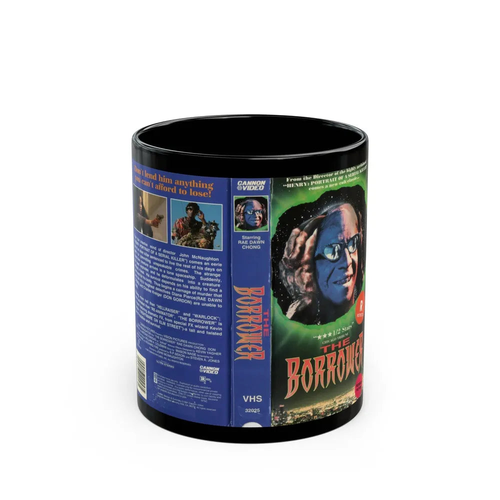 THE BORROWER (VHS COVER) - Black Coffee Mug-11oz-Go Mug Yourself