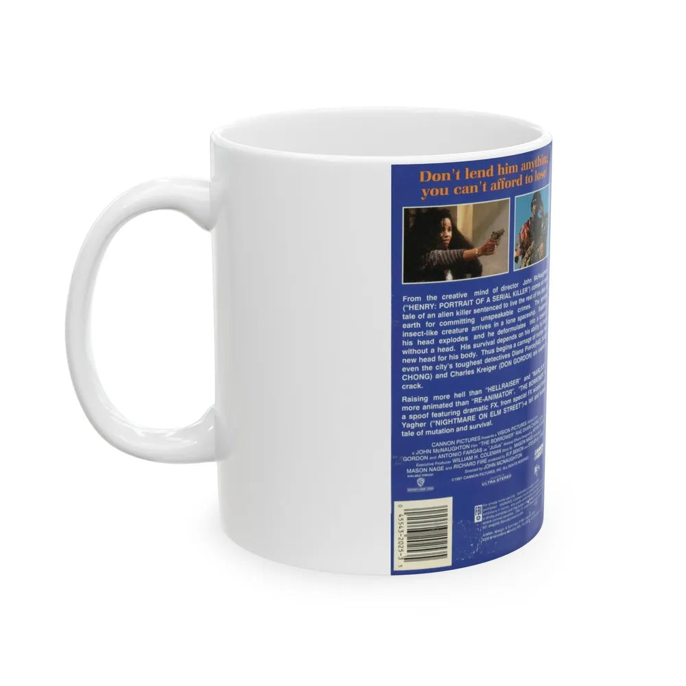 THE BORROWER (VHS COVER) - White Coffee Mug-Go Mug Yourself