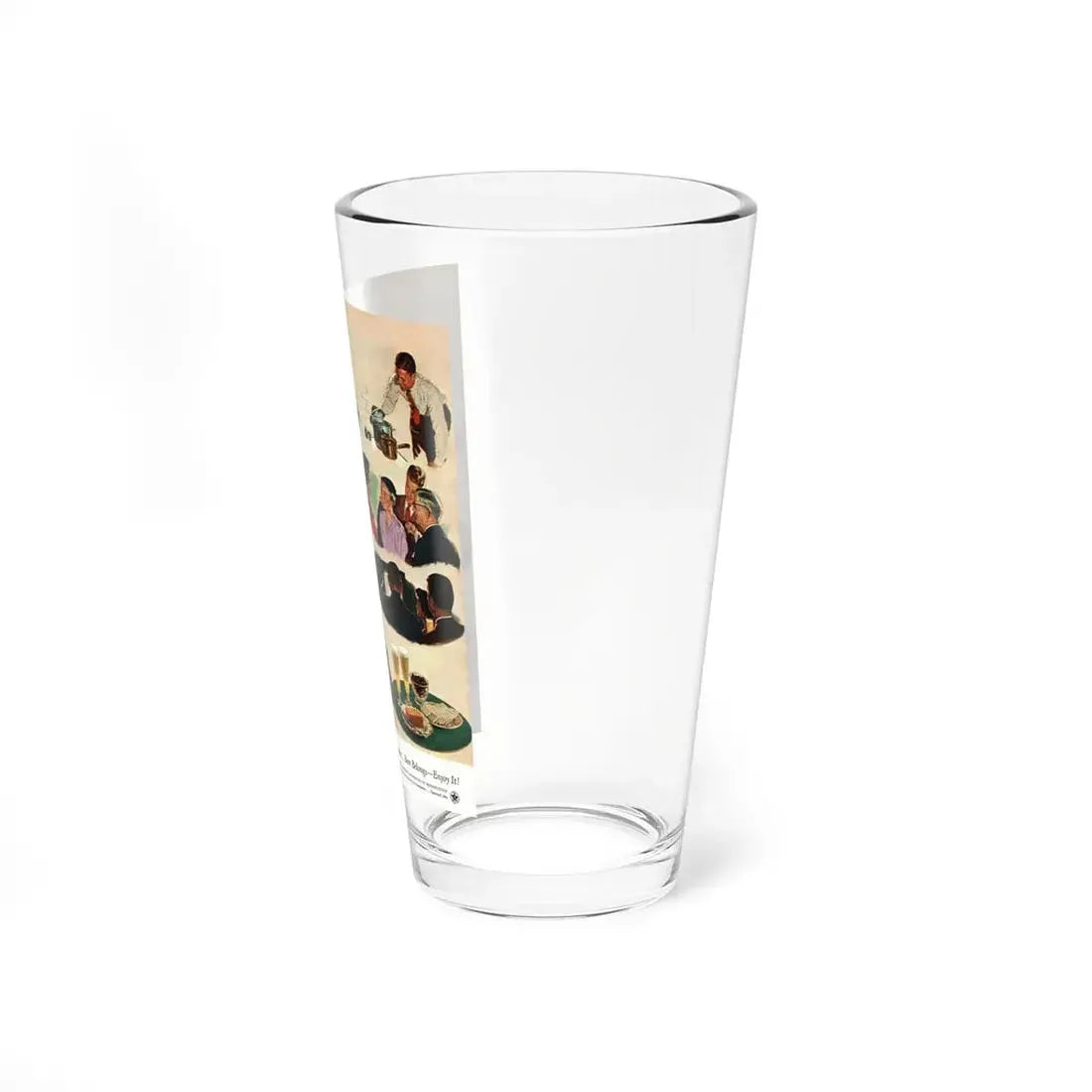 The Boss comes to Dinner, McCall's, May 1954 (Magazine Illustration) Pint Glass 16oz - Go Mug Yourself