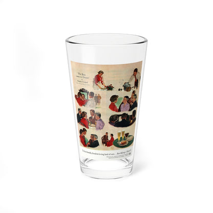 The Boss comes to Dinner, McCall's, May 1954 (Magazine Illustration) Pint Glass 16oz-16oz-Go Mug Yourself