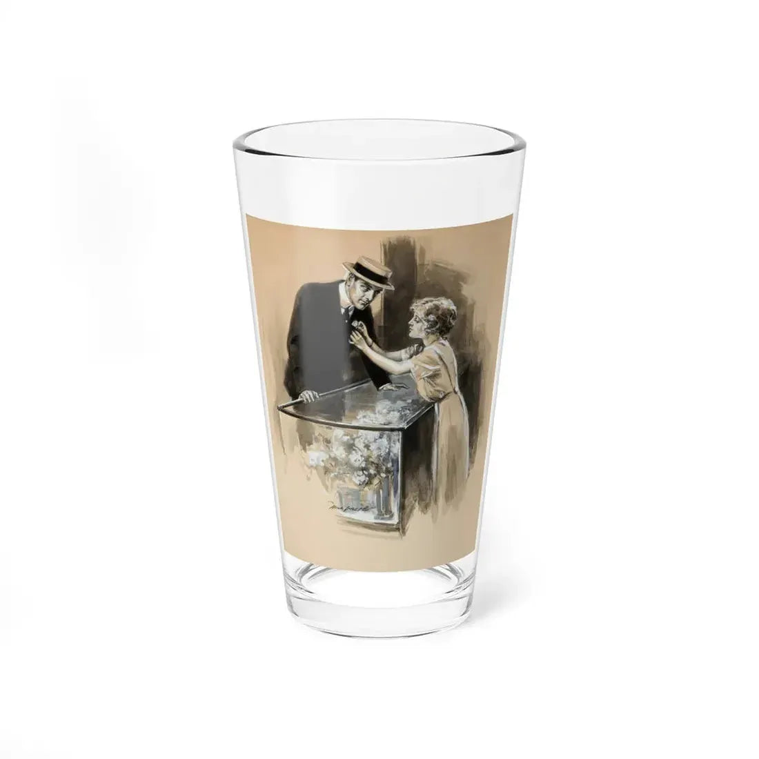 The Boutonniere (Magazine Illustration) Pint Glass 16oz 16oz - Go Mug Yourself