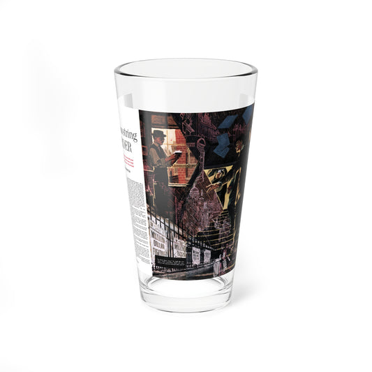 The Bowstring Murder, Collier's, November 1, 1952 (Magazine Illustration) Pint Glass 16oz-16oz-Go Mug Yourself