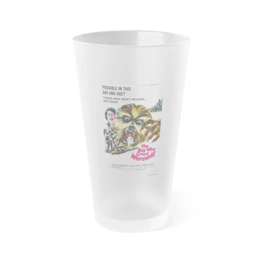 THE BOY WHO CRIED WEREWOLF 1973 Movie Poster - Frosted Pint Glass 16oz Default Title - Go Mug Yourself