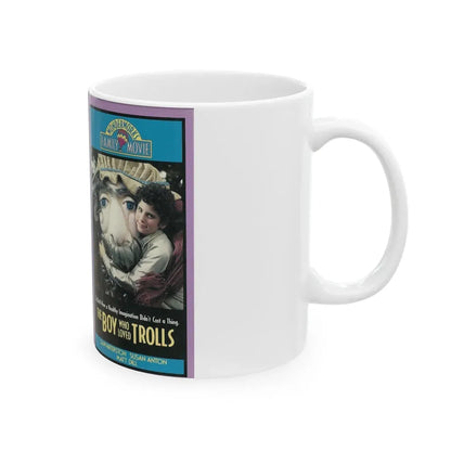 THE BOY WHO LOVED TROLLS (VHS COVER) - White Coffee Mug - Go Mug Yourself