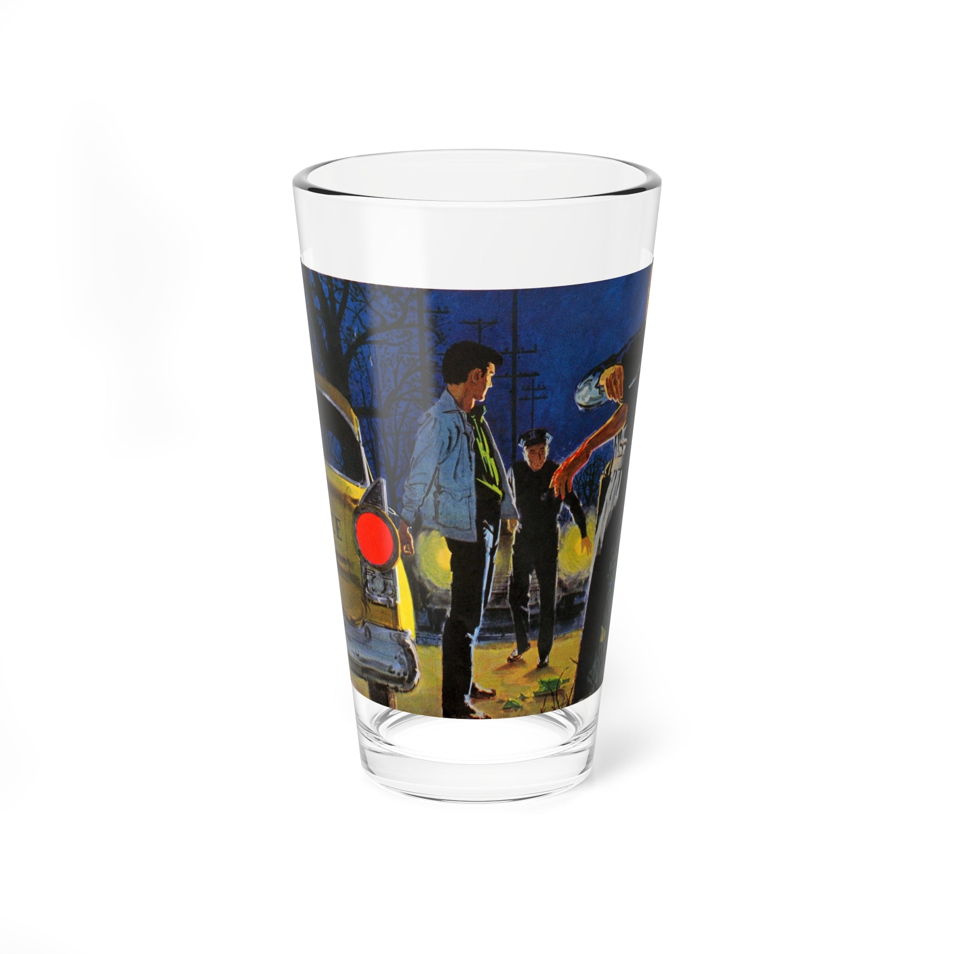 The Boy's Got A Knife! (Magazine Illustration) Pint Glass 16oz-16oz-Go Mug Yourself