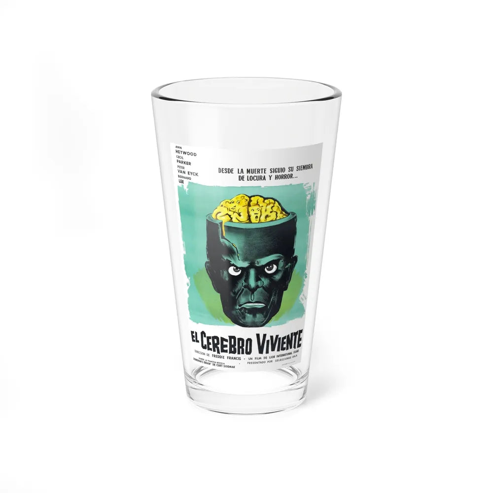 THE BRAIN (SPAIN) 1962 Movie Poster - Pint Glass 16oz-16oz-Go Mug Yourself