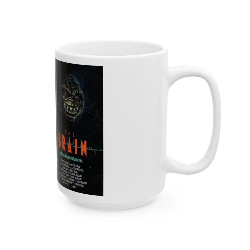 THE BRAIN (VHS COVER) - White Coffee Mug-Go Mug Yourself