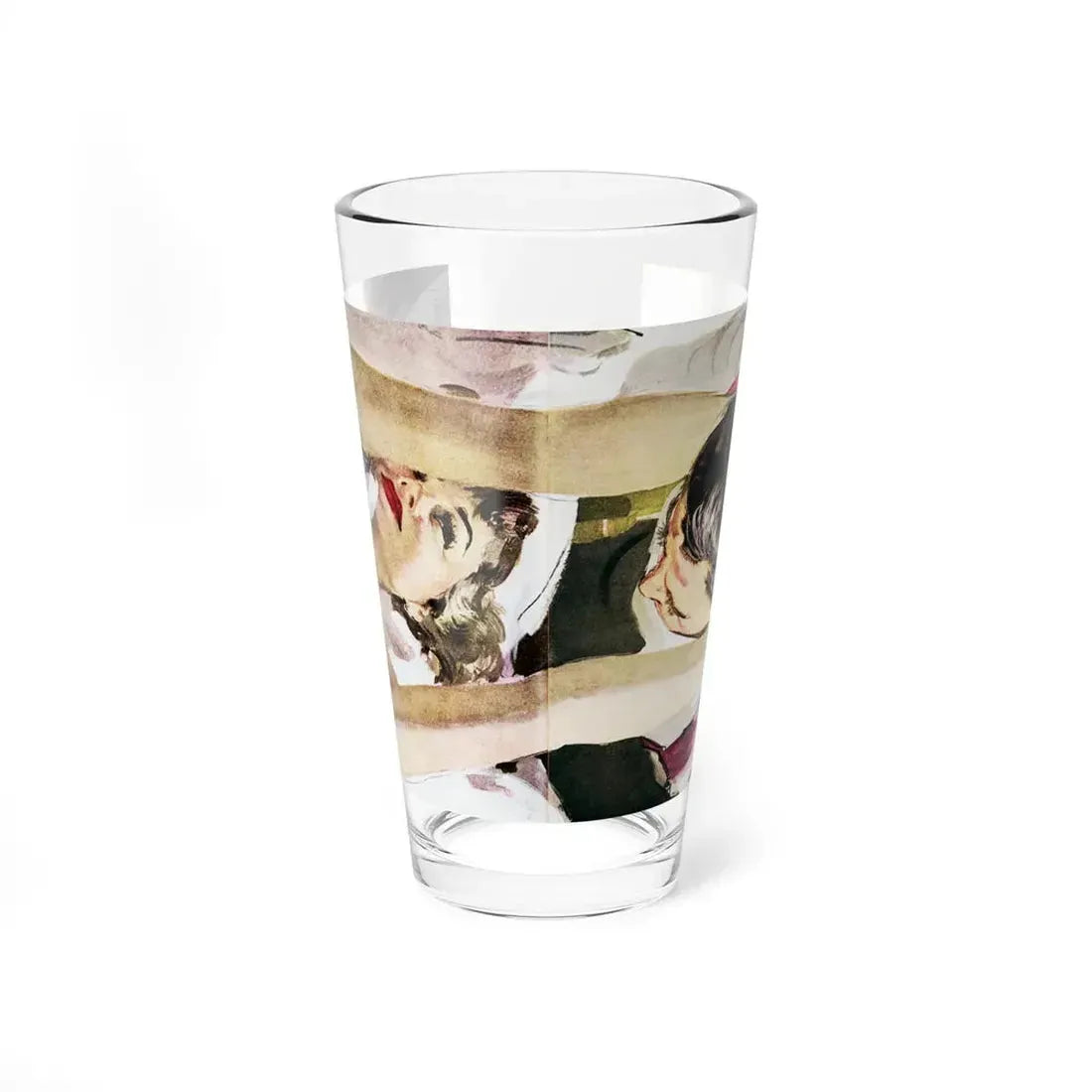 The Brave Girls (1), Cosmopolitan, December 1955 (Magazine Illustration) Pint Glass 16oz 16oz - Go Mug Yourself