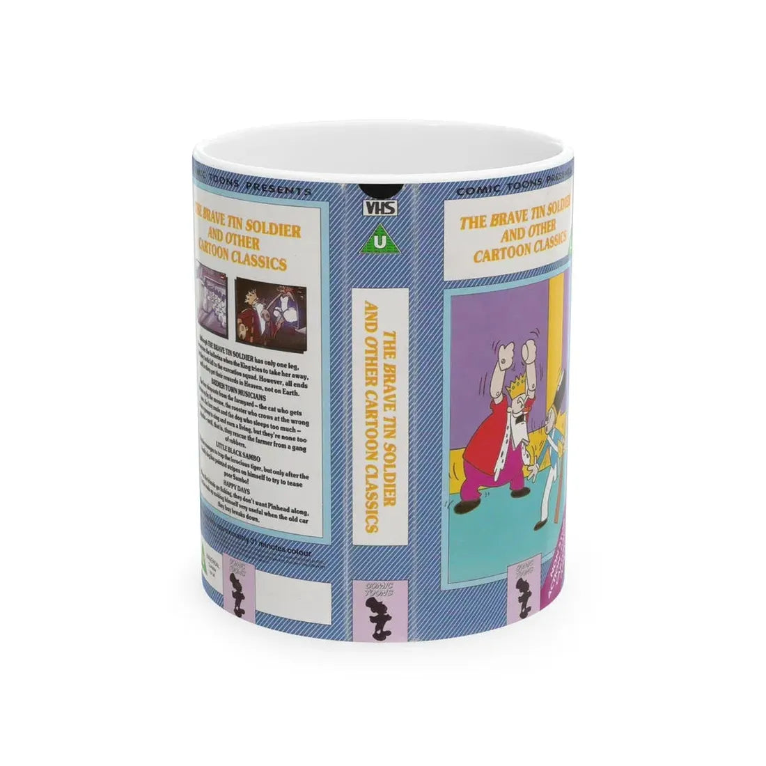 THE BRAVE TIN SOLDIER AND OTHER CARTOON CLASSICS (VHS COVER) - White Coffee Mug 11oz - Go Mug Yourself