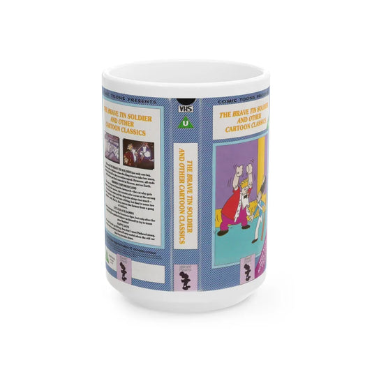 THE BRAVE TIN SOLDIER AND OTHER CARTOON CLASSICS (VHS COVER) - White Coffee Mug-15oz-Go Mug Yourself