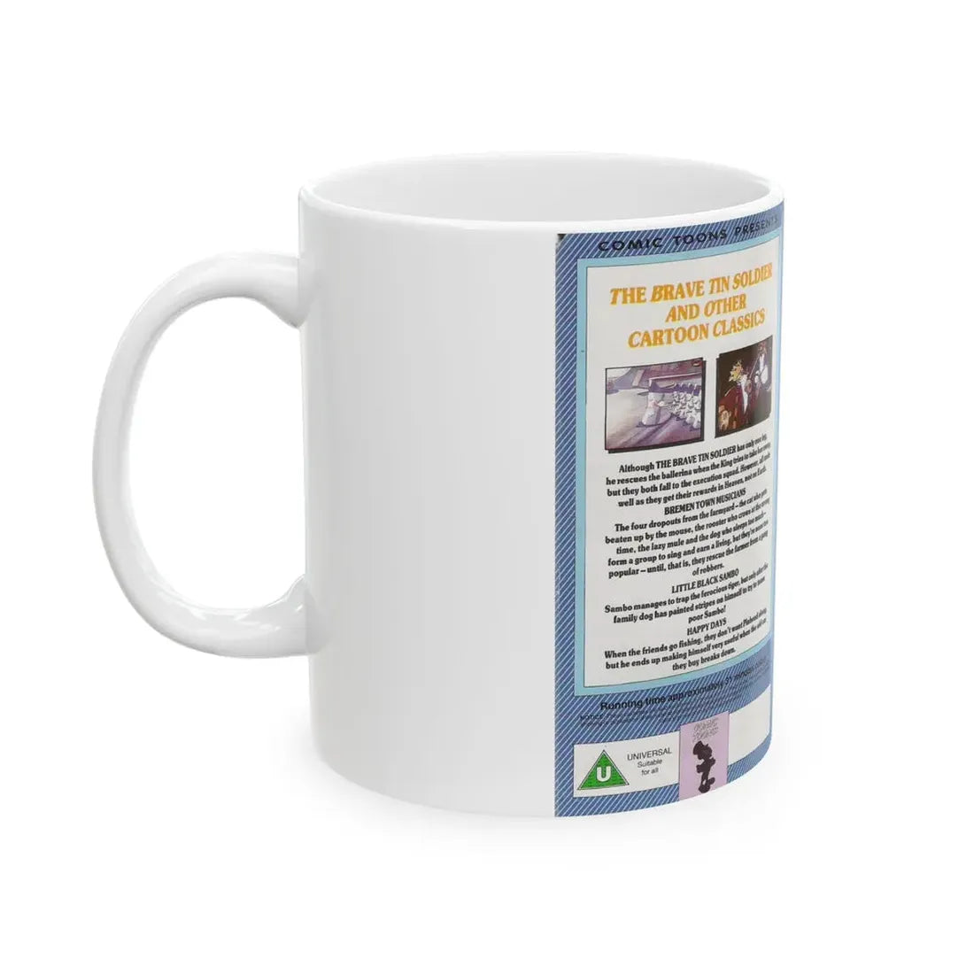 THE BRAVE TIN SOLDIER AND OTHER CARTOON CLASSICS (VHS COVER) - White Coffee Mug - Go Mug Yourself