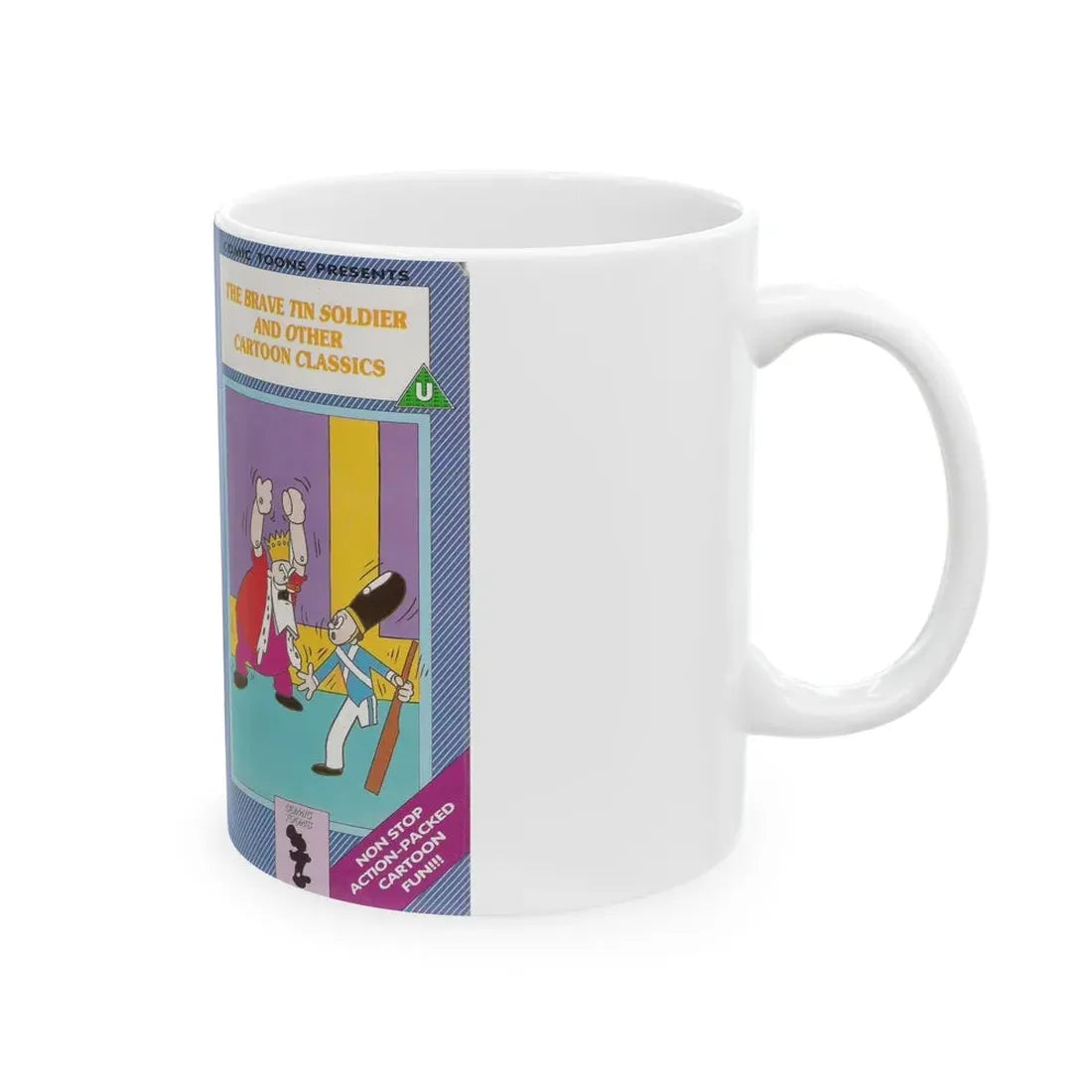 THE BRAVE TIN SOLDIER AND OTHER CARTOON CLASSICS (VHS COVER) - White Coffee Mug - Go Mug Yourself