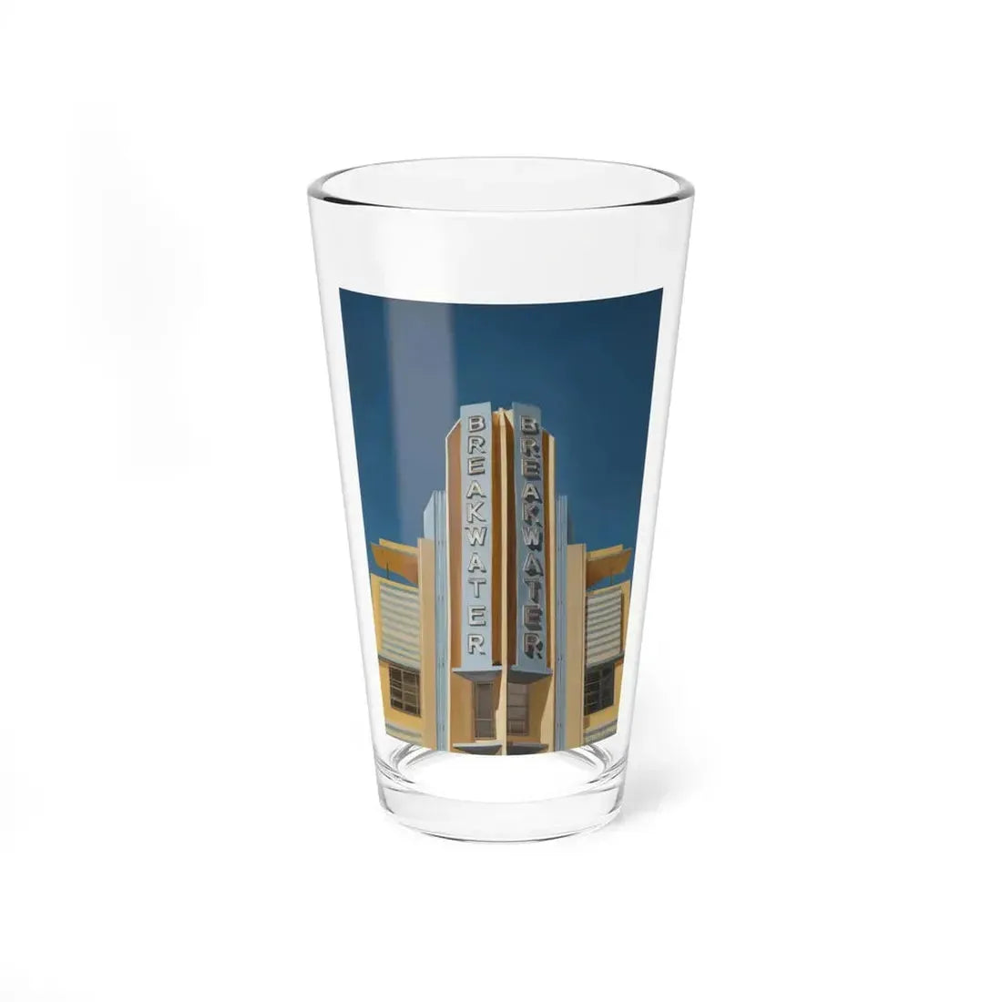 The Breakwater (Magazine Illustration) Pint Glass 16oz 16oz - Go Mug Yourself