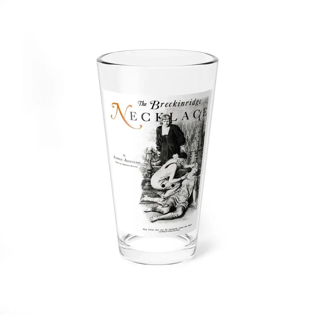 The Breckinridge Necklace (1), Liberty magazine, March 2, 1929 (Magazine Illustration) Pint Glass 16oz 16oz - Go Mug Yourself