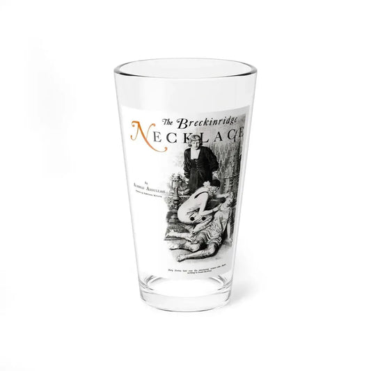The Breckinridge Necklace (1), Liberty magazine, March 2, 1929 (Magazine Illustration) Pint Glass 16oz 16oz - Go Mug Yourself