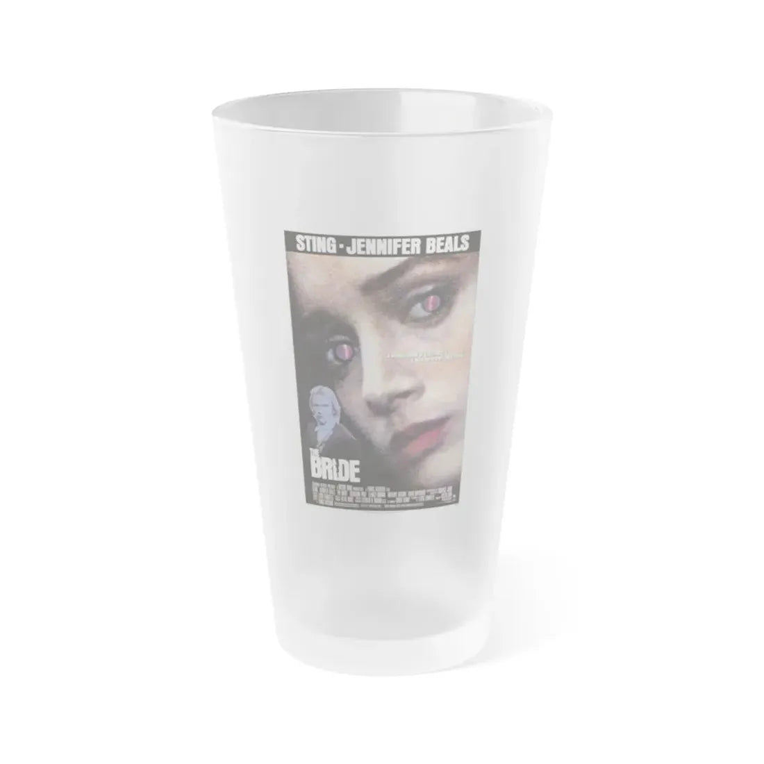 THE BRIDE 1985 Movie Poster - Frosted Pint Glass 16oz Default Title - Go Mug Yourself