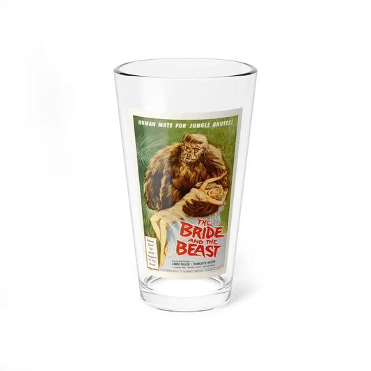 THE BRIDE AND THE BEAST 1958 Movie Poster - Pint Glass 16oz 16oz - Go Mug Yourself