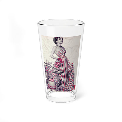 The Bride, Chatelaine, April 1949 (Magazine Illustration) Pint Glass 16oz-16oz-Go Mug Yourself