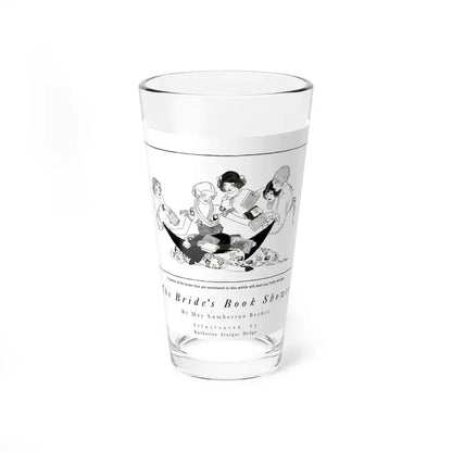 The Bride's Book Shower, Good Housekeeping, June 1921 (Magazine Illustration) Pint Glass 16oz 16oz - Go Mug Yourself