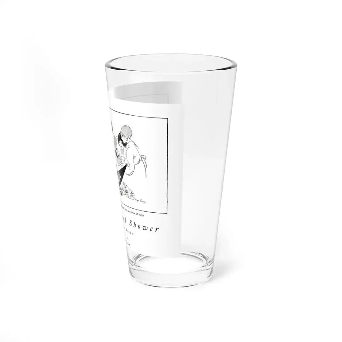 The Bride's Book Shower, Good Housekeeping, June 1921 (Magazine Illustration) Pint Glass 16oz - Go Mug Yourself
