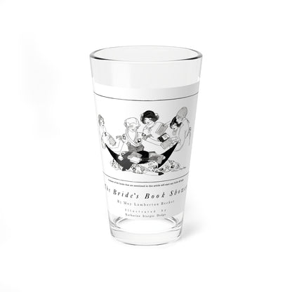 The Bride's Book Shower, Good Housekeeping, June 1921 (Magazine Illustration) Pint Glass 16oz-16oz-Go Mug Yourself