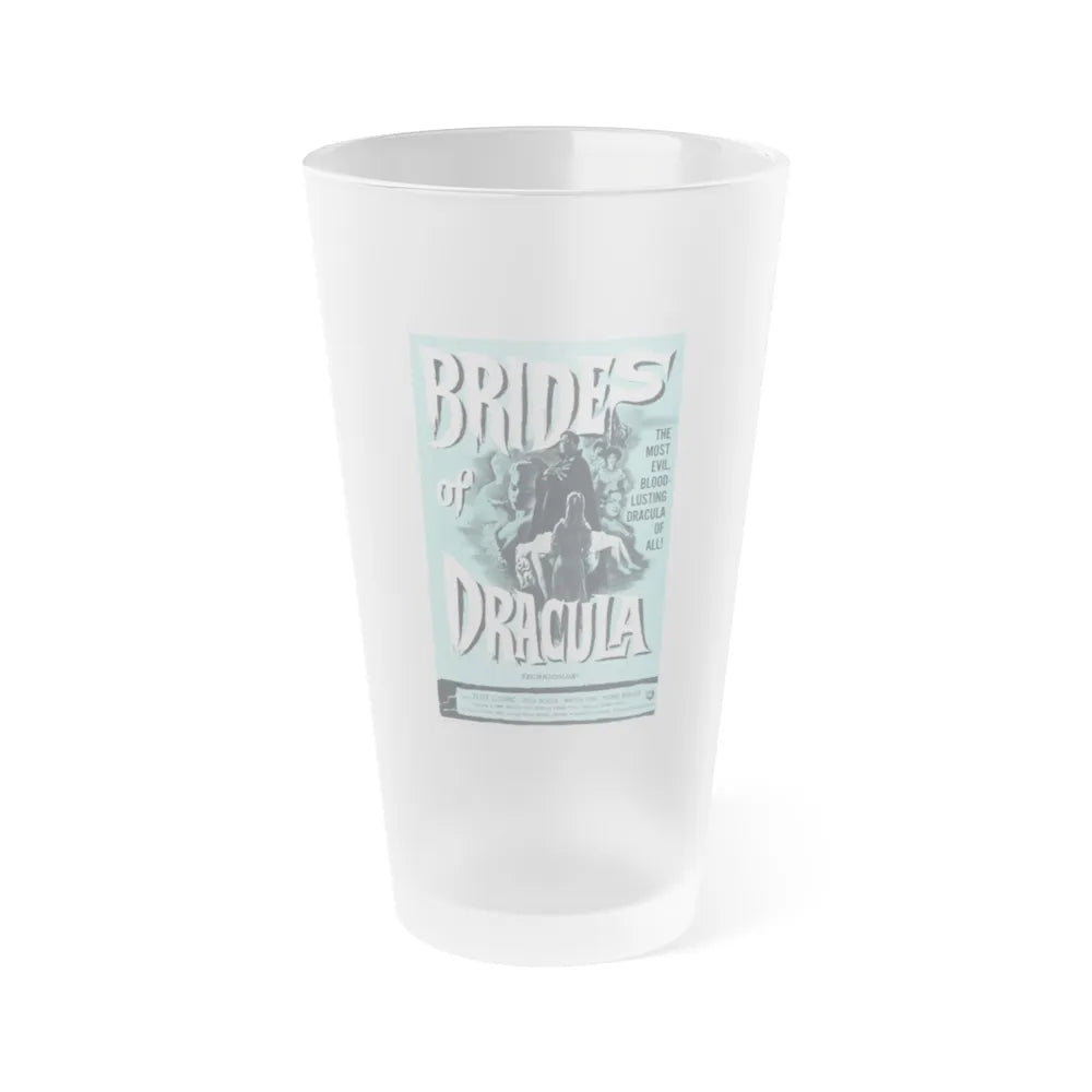 THE BRIDES OF DRACULA (2) 1960 Movie Poster - Frosted Pint Glass 16oz-Go Mug Yourself