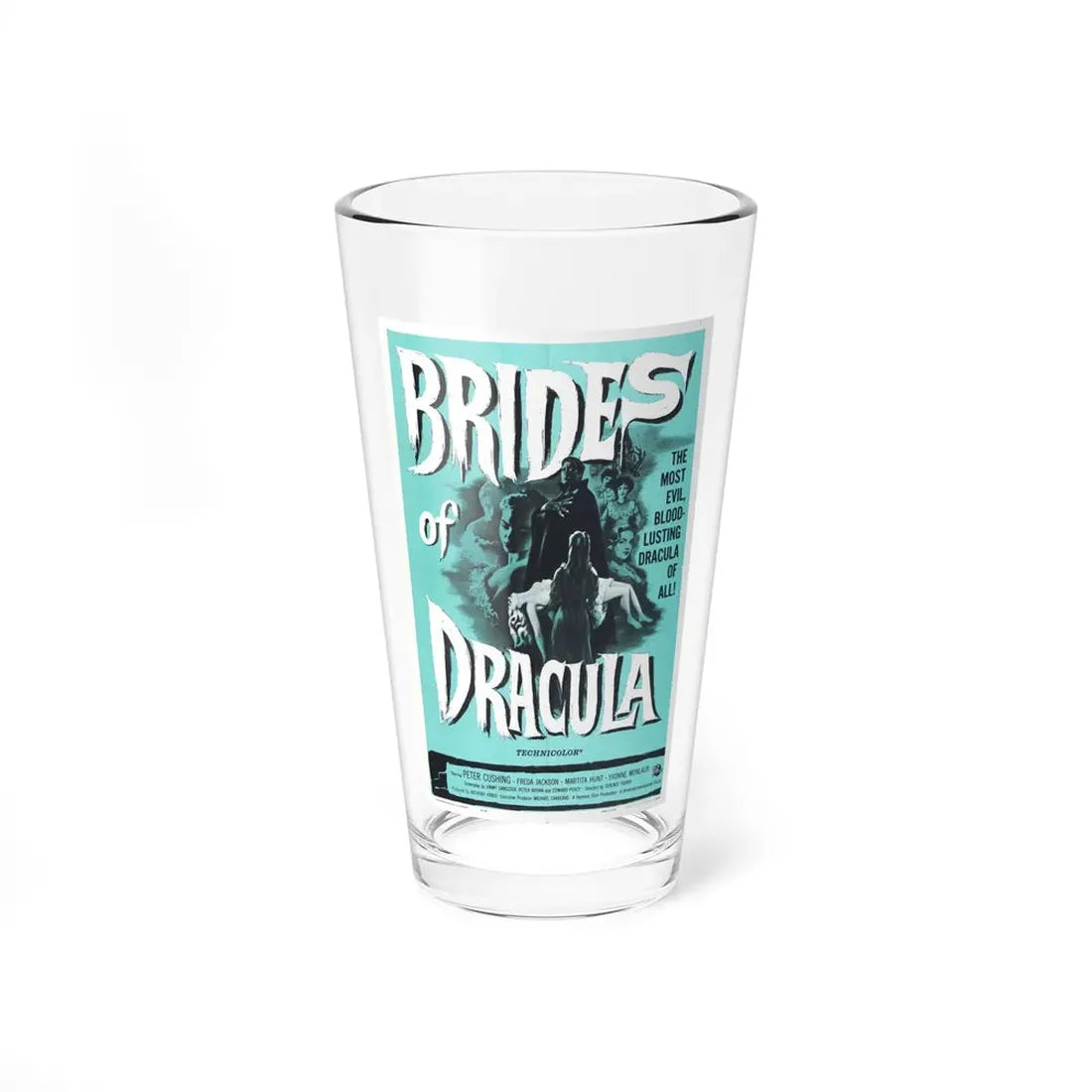 THE BRIDES OF DRACULA (2) 1960 Movie Poster - Pint Glass 16oz 16oz - Go Mug Yourself