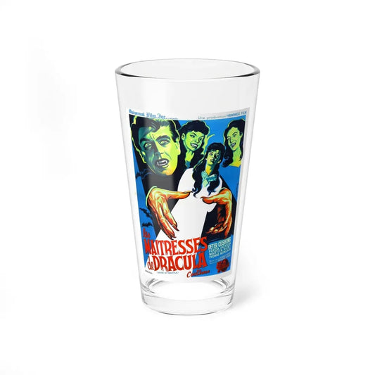 THE BRIDES OF DRACULA (FRENCH) 1960 Movie Poster - Pint Glass 16oz 16oz - Go Mug Yourself
