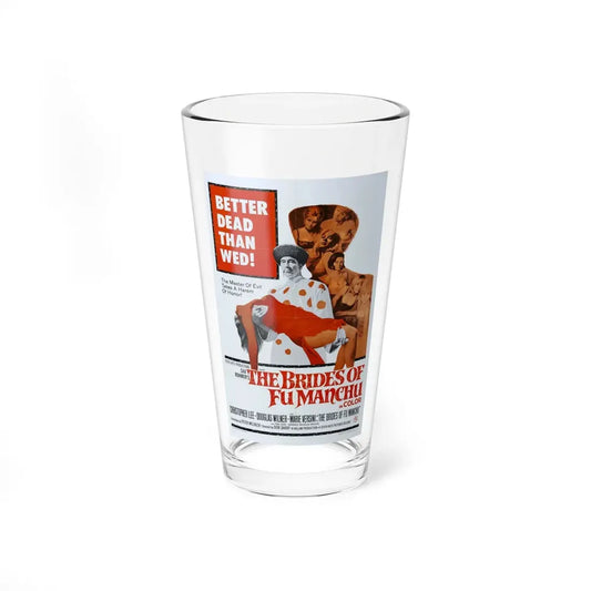THE BRIDES OF FU MANCHU 1966 Movie Poster - Pint Glass 16oz 16oz - Go Mug Yourself