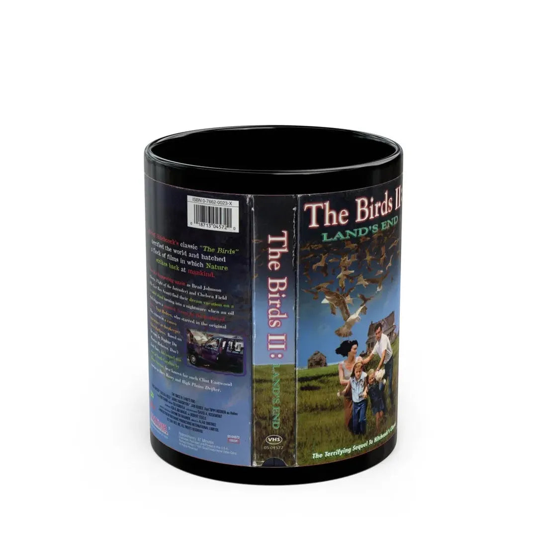 THE BRIRDS 2 LANDS END (VHS COVER) - Black Coffee Mug 11oz - Go Mug Yourself