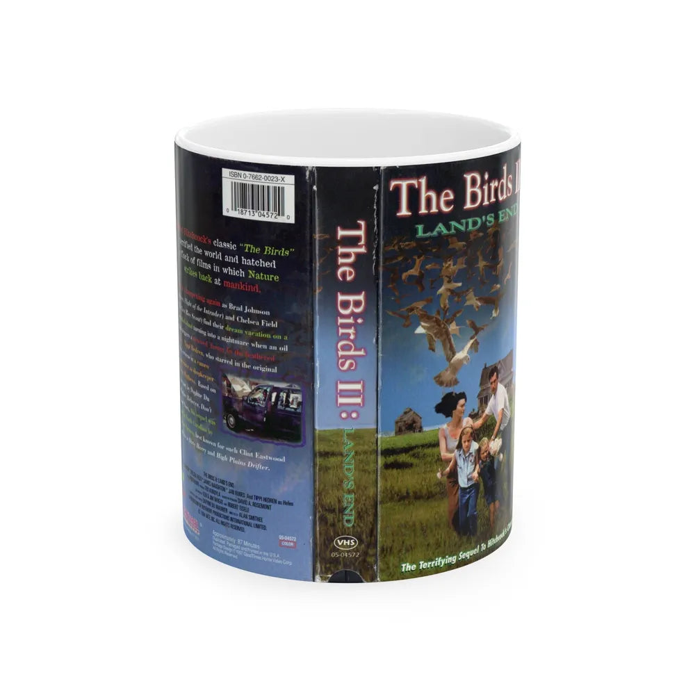 THE BRIRDS 2 LANDS END (VHS COVER) - White Coffee Mug-11oz-Go Mug Yourself