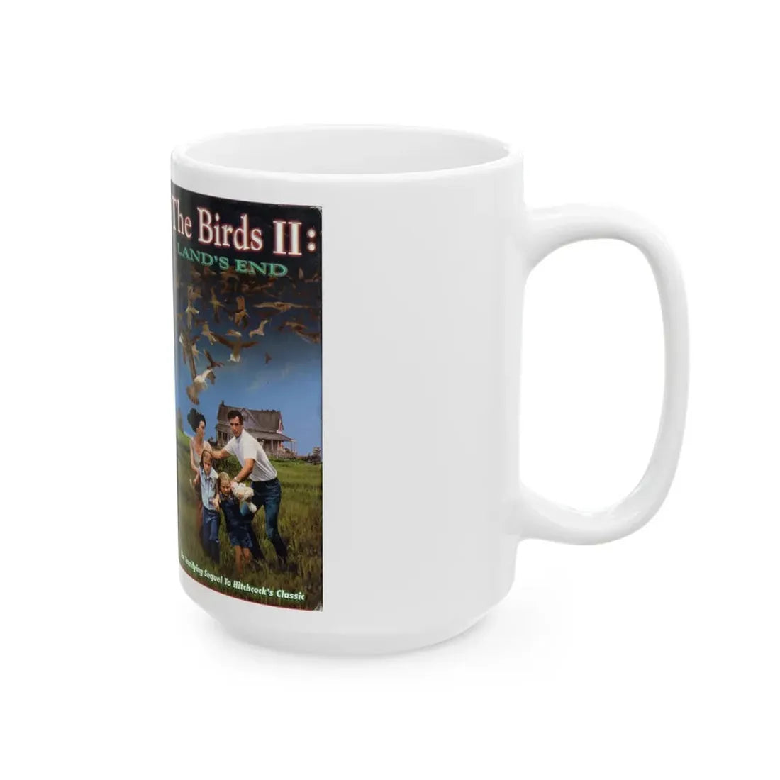 THE BRIRDS 2 LANDS END (VHS COVER) - White Coffee Mug - Go Mug Yourself