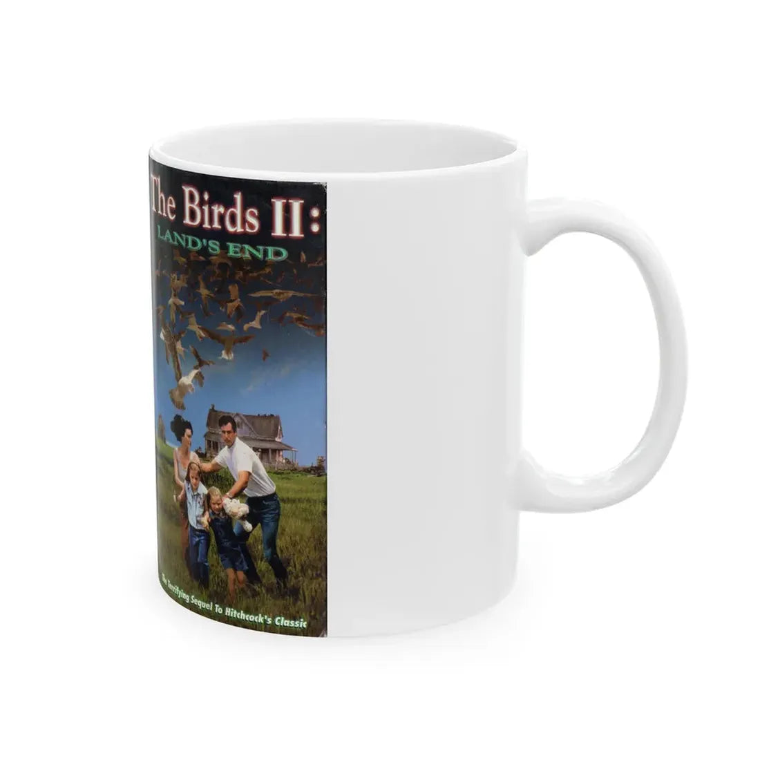 THE BRIRDS 2 LANDS END (VHS COVER) - White Coffee Mug - Go Mug Yourself