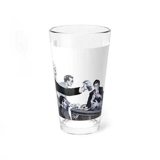 The British Guiana Magenta, Bluebook, February 1954 (Magazine Illustration) Pint Glass 16oz 16oz - Go Mug Yourself