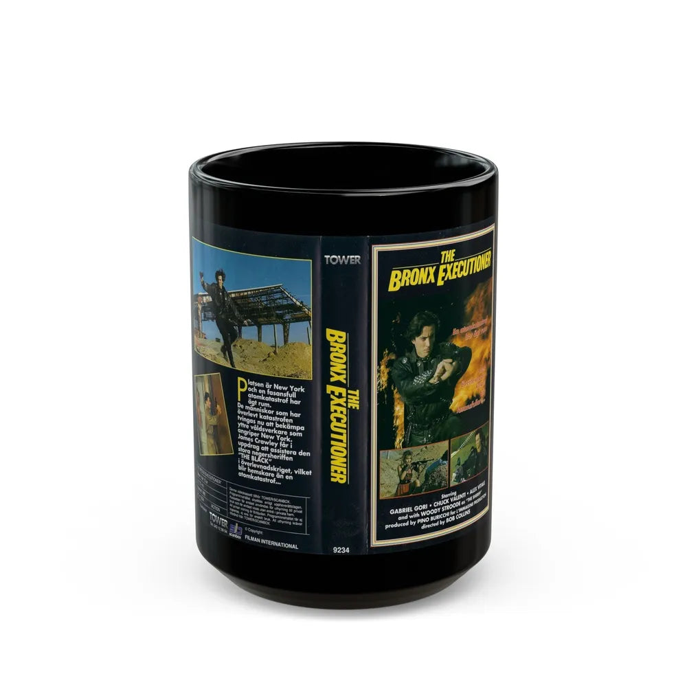 THE BRONX EXECUTIONER (VHS COVER) - Black Coffee Mug-15oz-Go Mug Yourself