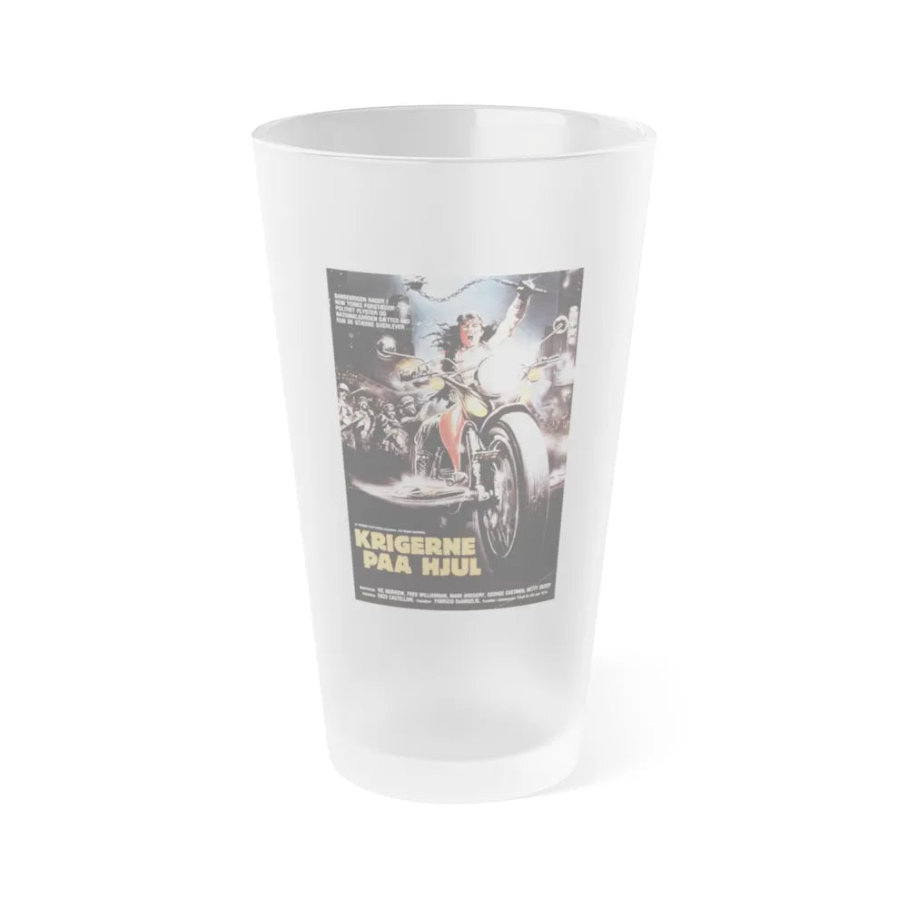 THE BRONX WARRIORS (DANISH) 1982 Movie Poster - Frosted Pint Glass 16oz-Go Mug Yourself