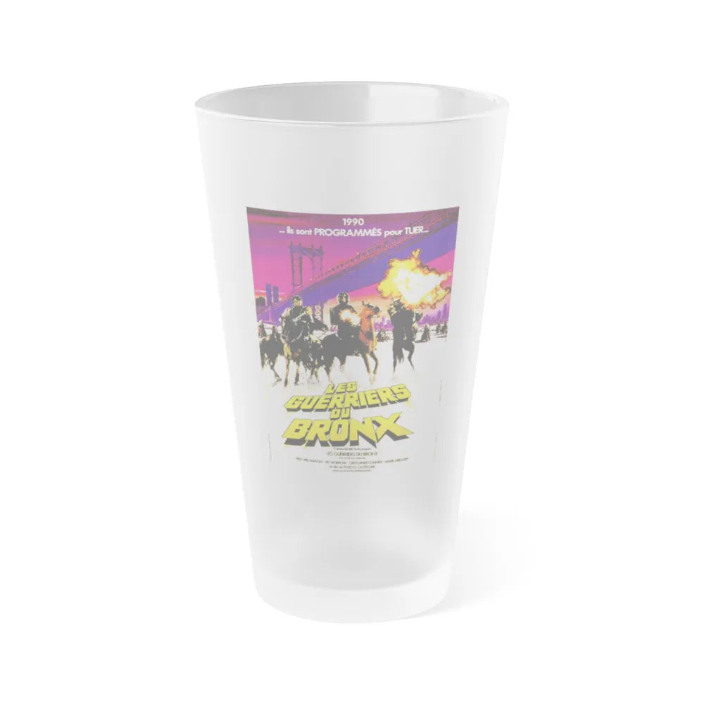 THE BRONX WARRIORS (FRENCH) 1982 Movie Poster - Frosted Pint Glass 16oz-Go Mug Yourself