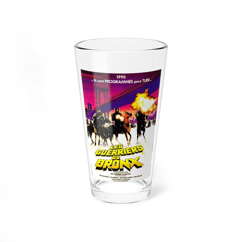 THE BRONX WARRIORS (FRENCH) 1982 Movie Poster - Pint Glass 16oz-16oz-Go Mug Yourself